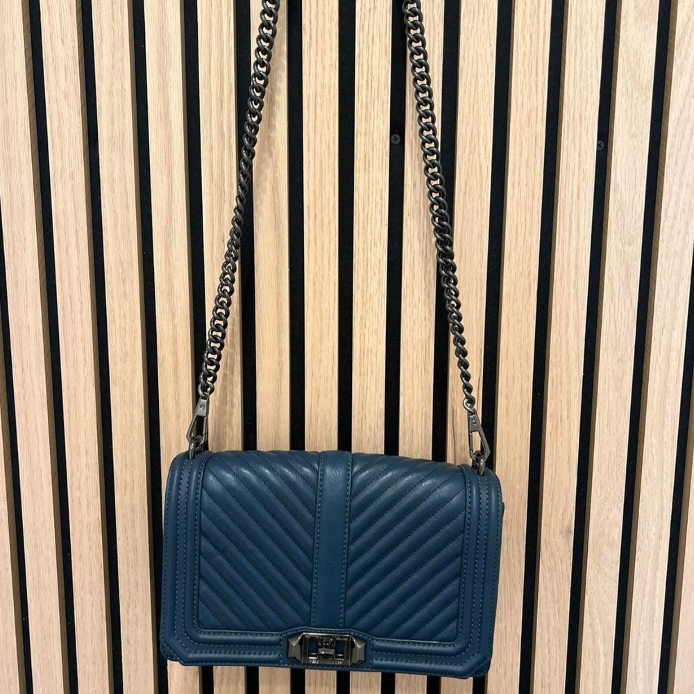 Rebecca Minkoff Quilted Chevron Love Flap bag